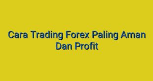 Cara Trading Forex Paling Aman Dan Profit